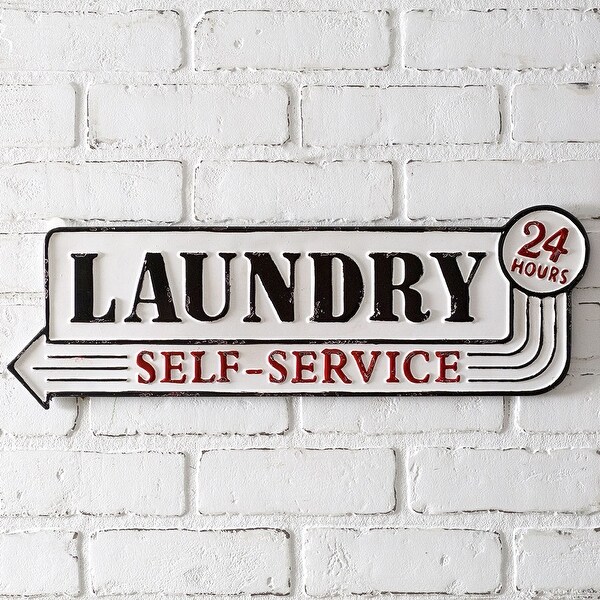 "Laundry" Metal Sign  Overstock  27554990